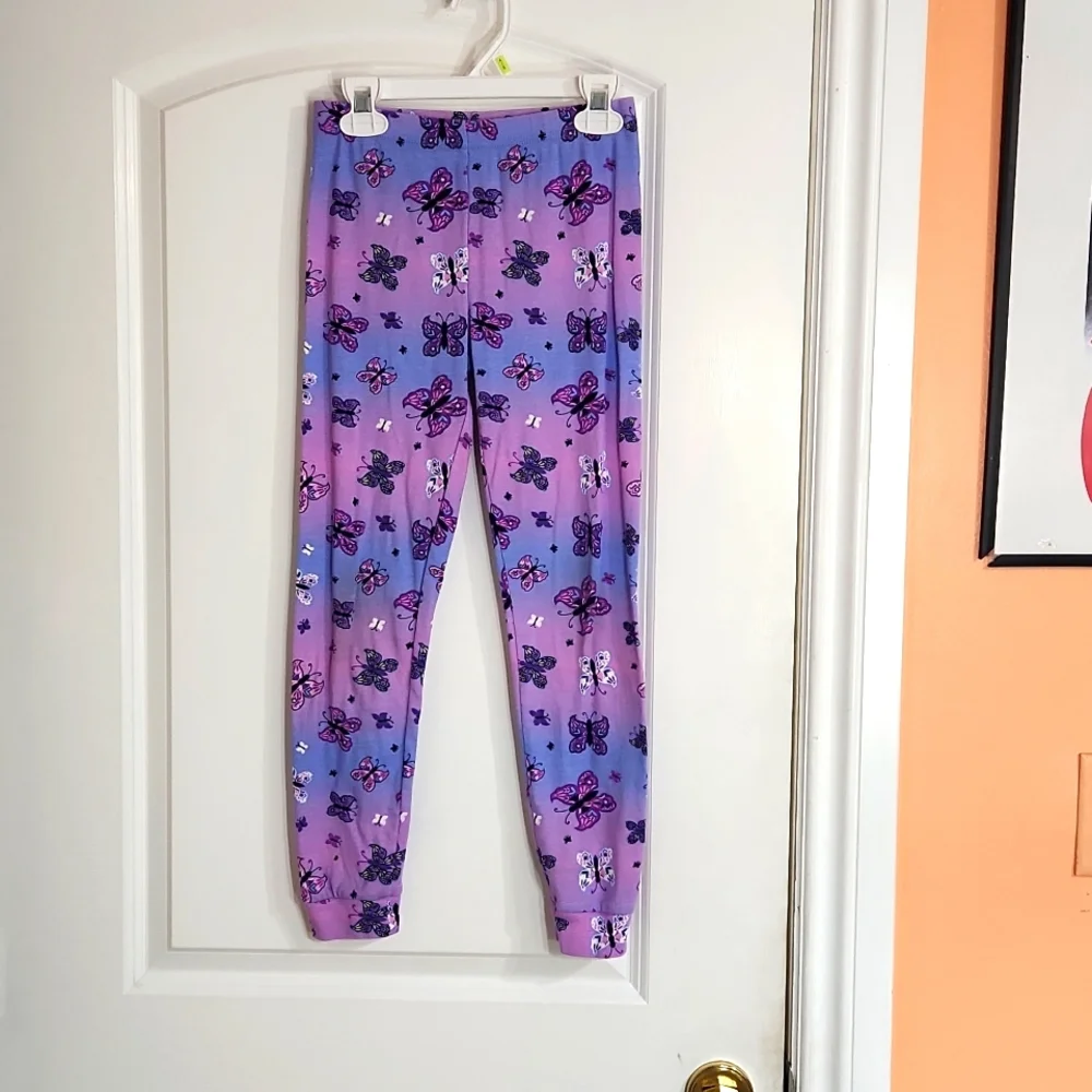 ☀️The Children's Place Purple & Blue Butterfly Printed Pants